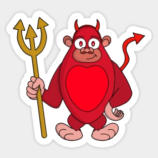 Devil Gorilla Sticker